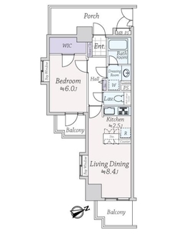 ライオンズステーションプラザ中井の間取図