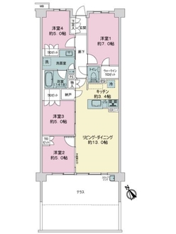 ＦｏｒｅｓｔＯｎｅ八事清水ケ岡の間取図