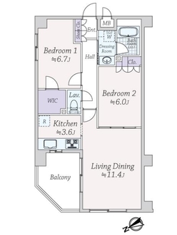 セントヒルズ西船橋の間取図