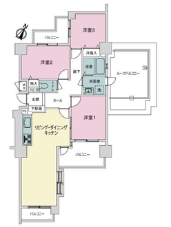 ライオンズマンション廻間公園の間取図