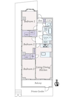 ライオンズマンション船橋第三の間取図