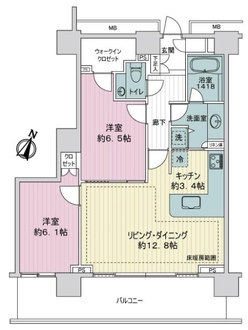 ザ・ヨコハマタワーズタワーイーストの間取図