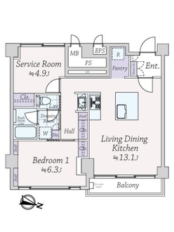 スカイプラザ赤坂の間取図