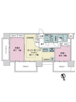メインステージ東日暮里の間取図