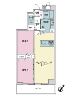 ライオンズマンション親水公園の間取図