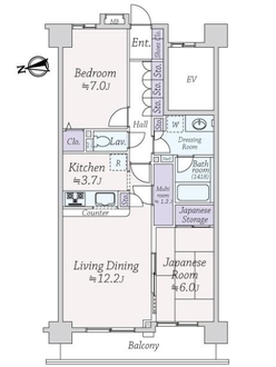 ダイアパレス文京の間取図