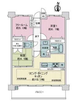 エスリード京都山科セミリアの間取図