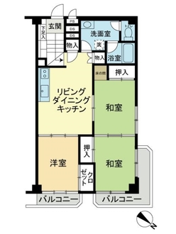 サンライフ高宮チャペルサイドの間取図