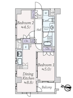 ラグジュアリーアパートメント西新宿の間取図