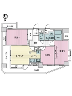 セザール荒川の間取図