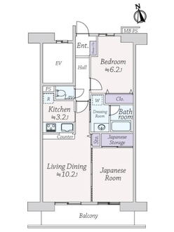 ライオンズマンション津田沼前原第２の間取図