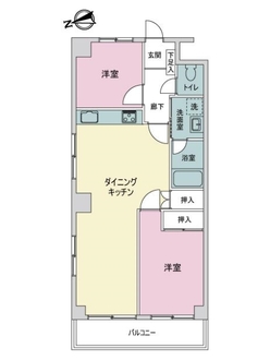 セレニティ湯島の間取図