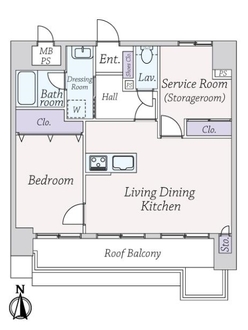 ライオンズマンション美章園の間取図