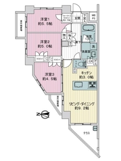 クオス鴨居白山レジデンスの間取図