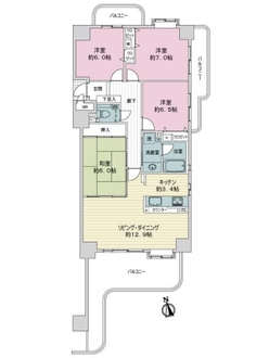 ユーハウス第２徳川の間取図