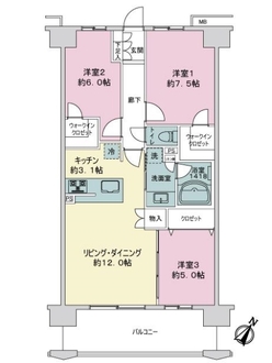 レーベン新小岩ｉｎｎｏｖｉａの間取図