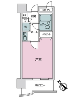 ライオンズマンション康生通第２の間取図