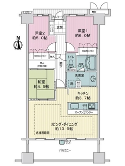 サーパス浅間町の間取図