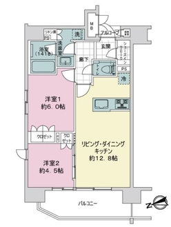 グランレ・ジェイド御茶ノ水の間取図