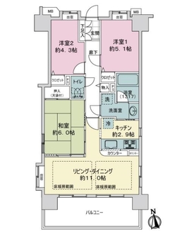 ドラゴンマンション赤羽壱番館の間取図