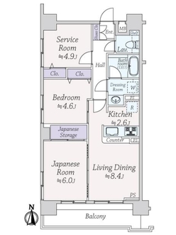 ディスタシオン一橋学園の間取図
