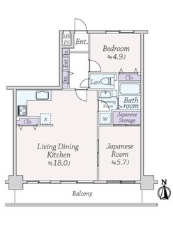 セントローリエ南塚口３の間取図