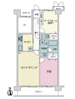 モア・ステージ北綾瀬の間取図