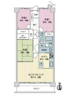 ファミール日進　一番館の間取図
