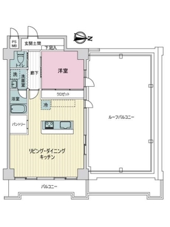 ライオンズマンション浦和第２の間取図