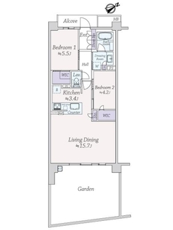 シエリア甲子園一番町の間取図