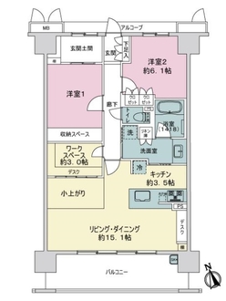 ファインシティ千里津雲台の間取図