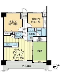 ライオンズガーデン東向島の間取図
