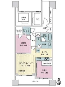 プラウドタワー名古屋久屋大通公園の間取図