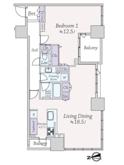 シティタワー銀座東の間取図
