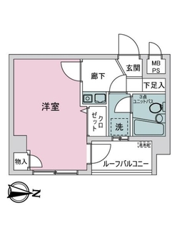 ライオンズマンション北千住第５の間取図