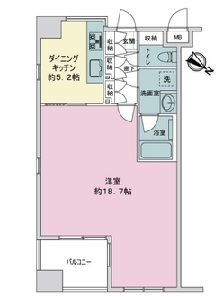 クレアセンターマークの間取図