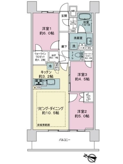 ザ・パークハウス横浜川和町ガーデンの間取図