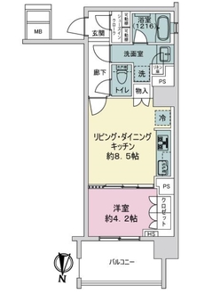オープンレジデンシアＴＨＥ　ＭＩＤ　ＦＯＲＴの間取図