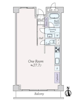ライオンズマンション鎌倉七里ガ浜海岸の間取図
