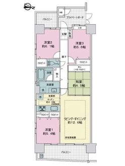 ウイング・コム比治山通りの間取図