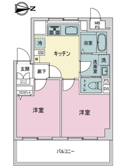 溝の口セントラルマンションの間取図