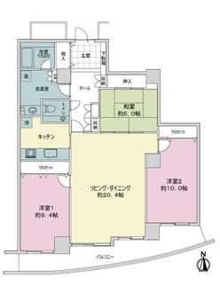 ザ・シーン城北アストロタワーの間取図
