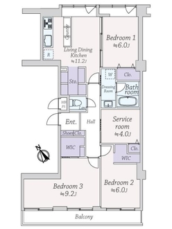 善福寺コーポの間取図