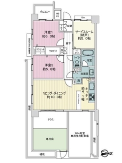 クリオ横浜大口伍番館の間取図
