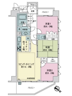 マイキャッスル港北ヒルズの間取図