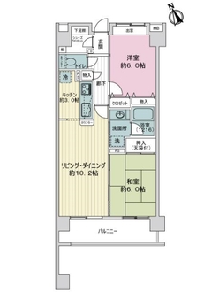 レクセルマンション船橋海神の間取図