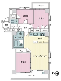東十条ダイヤモンドマンションの間取図