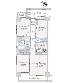 ライオンズマンション南浦和プラザの間取図