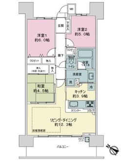 ジオ・イニシア博多駅前の間取図