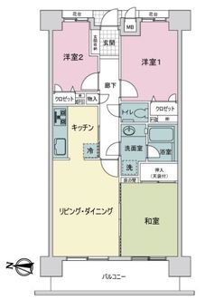 ファミール成増グランデージの間取図